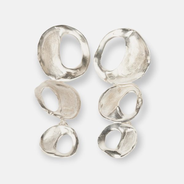 orecchini in argento della linea Etra collection